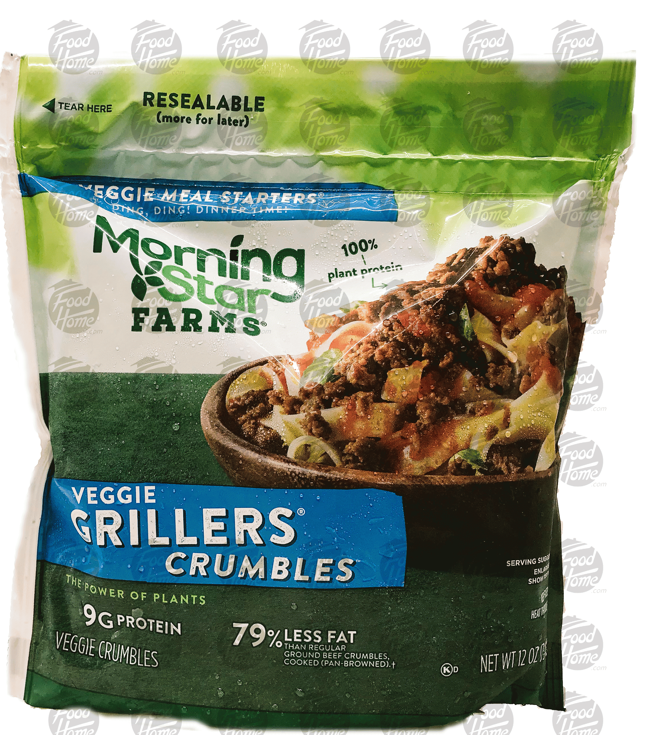 Morningstar Farms  veggie grillers crumbles, frozen bag Full-Size Picture